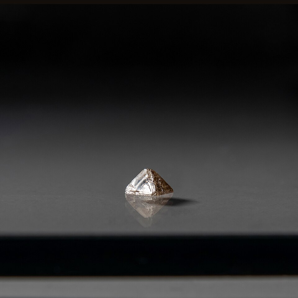 Rare blue rough diamond