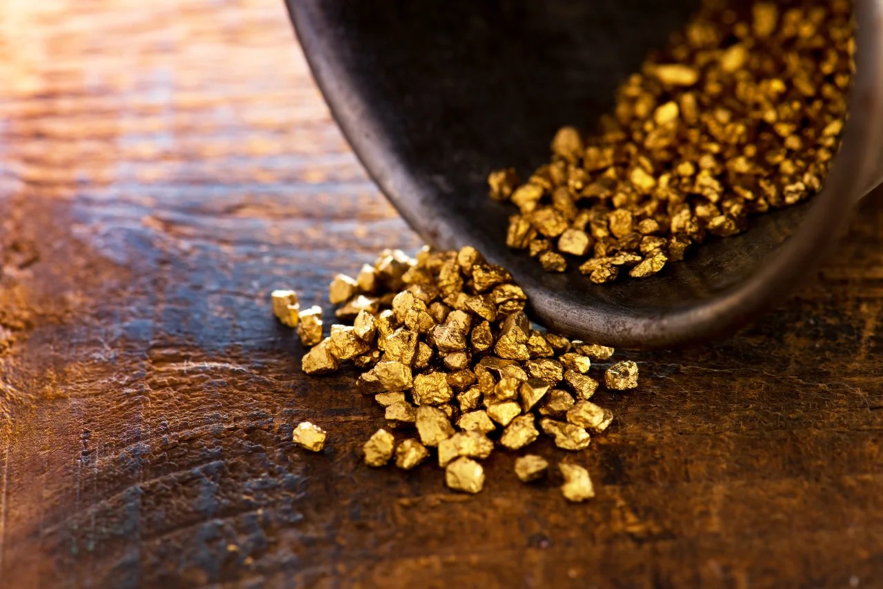 Refined gold